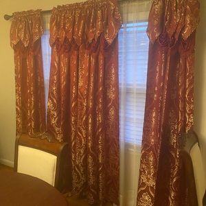 COPY - Beautiful Damask Drapes.